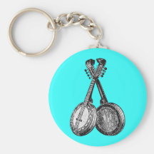 Two Banjos Keychain