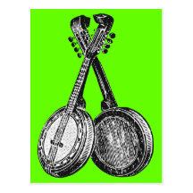 Two Banjos Post Cards