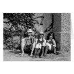 Two Beautiful Girls and One Grumpy Old Man Card