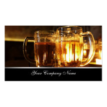 Two Beers  - Elegant Business Cards for bars