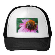 two bees mesh hat