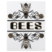 two bees with clover trans1 full color flyer