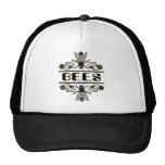 two bees with clover trans1 trucker hat