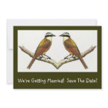 Two Birds Facing: Getting Married: Save the Date! Personalized Invitation