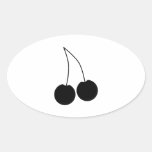Two Black Cherries. stickers