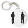 two black cool guys icon key chains
