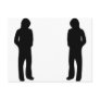 two black cool guys icon postcards