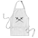 two black swords icon aprons