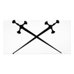 two black swords icon photo cards