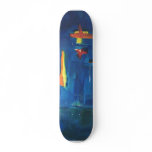 Two Blue (A) skateboards