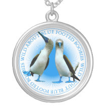 Two Blue Footed Boobies Necklace