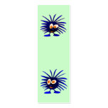 Two blue monsters bookmark business cards