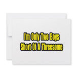 Two Boys Short of a Threesome invitations