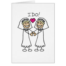 Two Brides Greeting Cards