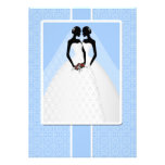Two Brides In Bridal Gowns Wedding Personalized Invitations