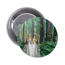 Two Brides in the Forest Button
