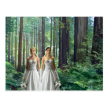 Two Brides in the Forest Post Cards
