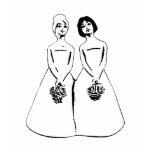 Two brides t-shirts