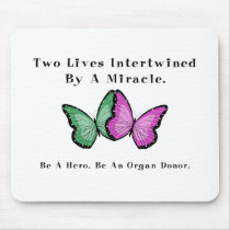 Two Butterflies Are One Mouse Pads