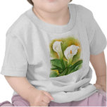 Two Cala Lilies Watercolor Art - Multi t-shirts