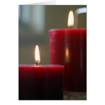 Two Candles Greeting Card