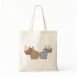 Two Cartoon Rhinos Bag