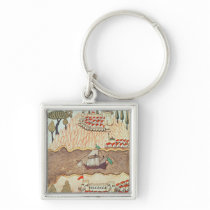 Two castles in the Black Sea Key Chains