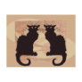 Two Cats Print Japanes Style Neko Postcard
