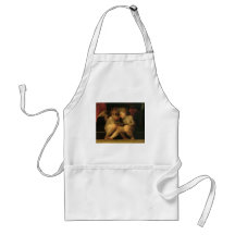 Two Cherubs Reading by Rosso Fiorentino Apron
