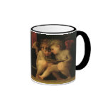 Two Cherubs Reading by Rosso Fiorentino Coffee Mugs