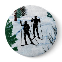 Two Cross Country Skiers