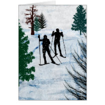Two Cross Country Skiers