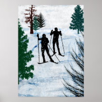 Two Cross Country Skiers
