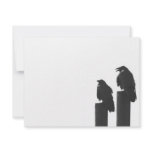 Two crows on posts invitations