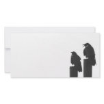 Two crows on posts photo cards