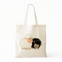 Two Cute Cartoon Sheep Bag