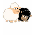 Two Cute Cartoon Sheep Women T-Shirt