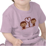 Two cute Monkeys t-shirts
