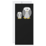 Two Cute Penguins. Cartoon. Custom Rack Cards