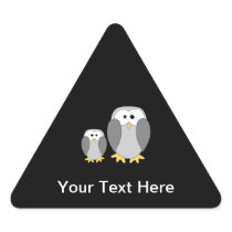 Two Cute Penguins. Cartoon. Stickers