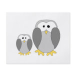 Two Cute Penguins. Penguin Vector Cartoon. Custom flyers