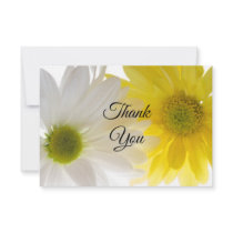 Two Daisies Thank You Notes - Flat Personalized Announcement