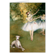 Two Dancers - Whippet #2 Greeting Cards