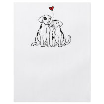 Two Dogs Puppy Love Flyer Design