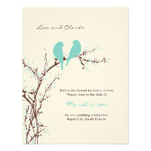 Two Doves {mod} Save the Date Announcements