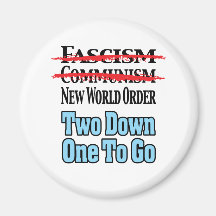 Two Down, One To Go Refrigerator Magnets