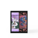 Two Dragon Bookmark Greeting Card