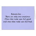 Two Emotions Greeting Card