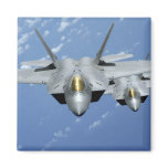 Two F-22 Raptors fly over the Pacific Ocean 2 Magnets