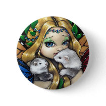 "Two Fae Ferrets" Button